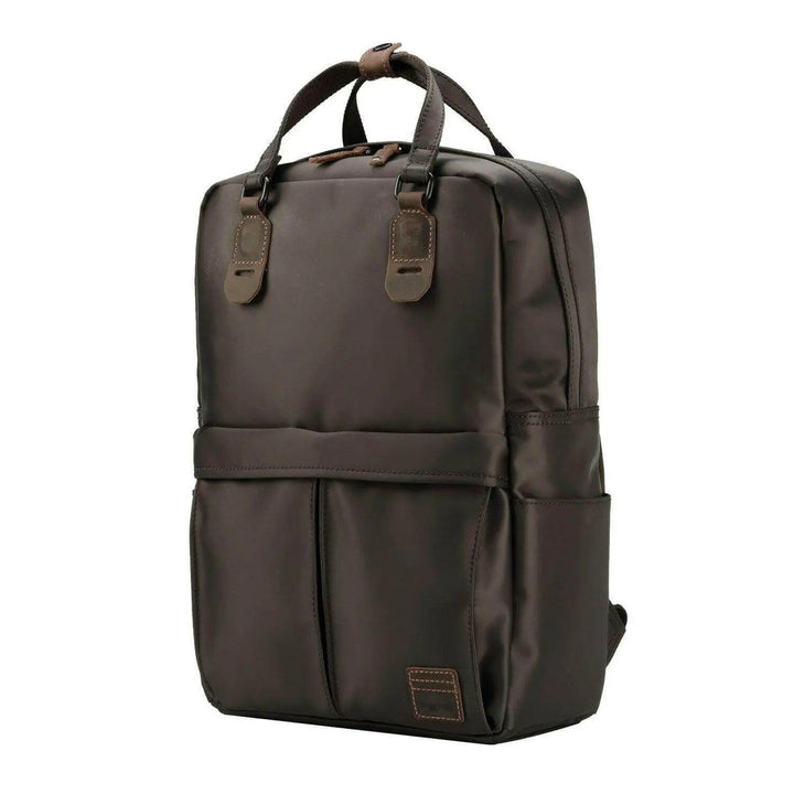 TRP0528 Troop London Heritage Nylon Backpack, Laptop Backpack with Dual Top Snap Handles - Shangri-La Fashion