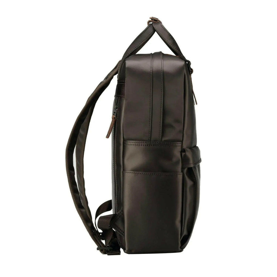 TRP0528 Troop London Heritage Nylon Backpack, Laptop Backpack with Dual Top Snap Handles - Shangri-La Fashion