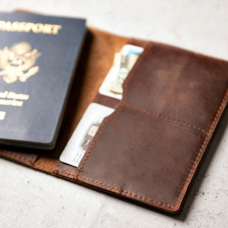 Priam Handmade Leather Passport Cover-5
