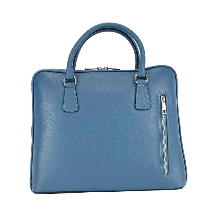 RB1019P | Unisex Business Briefcase  with removable shoulder strap. Attachments with shiny nickel metal snap hooks - Avio color-7