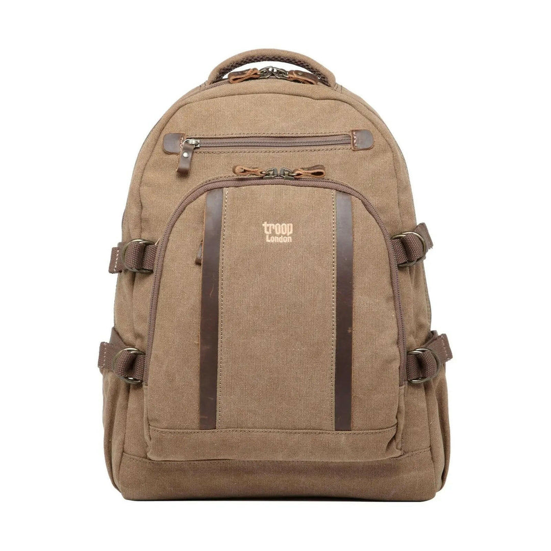 TRP0257 Troop London Classic Canvas Laptop Backpack - Large - Shangri-La Fashion