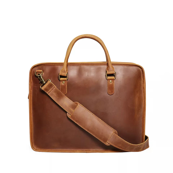 The Hemming Leather Laptop Bag | Vintage Leather Briefcase-1
