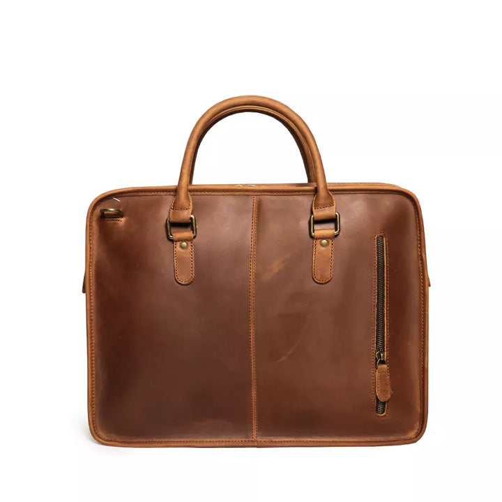 The Hemming Leather Laptop Bag | Vintage Leather Briefcase-2