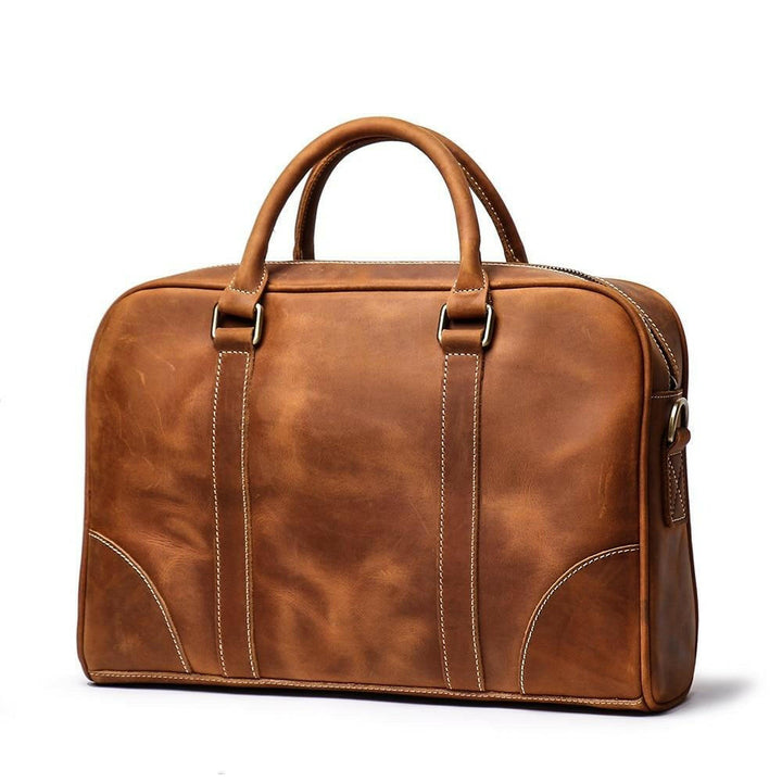 The Bjorn Leather Laptop Bag | Vintage Leather Briefcase-0