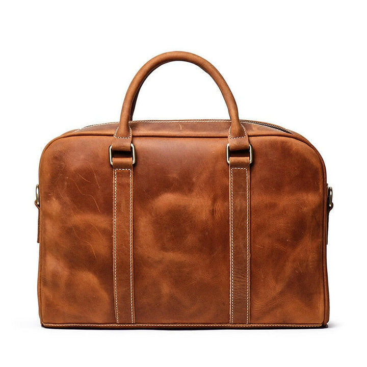 The Bjorn Leather Laptop Bag | Vintage Leather Briefcase-2