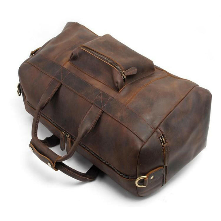 The Asta Weekender | Handcrafted Leather Duffle Bag-6