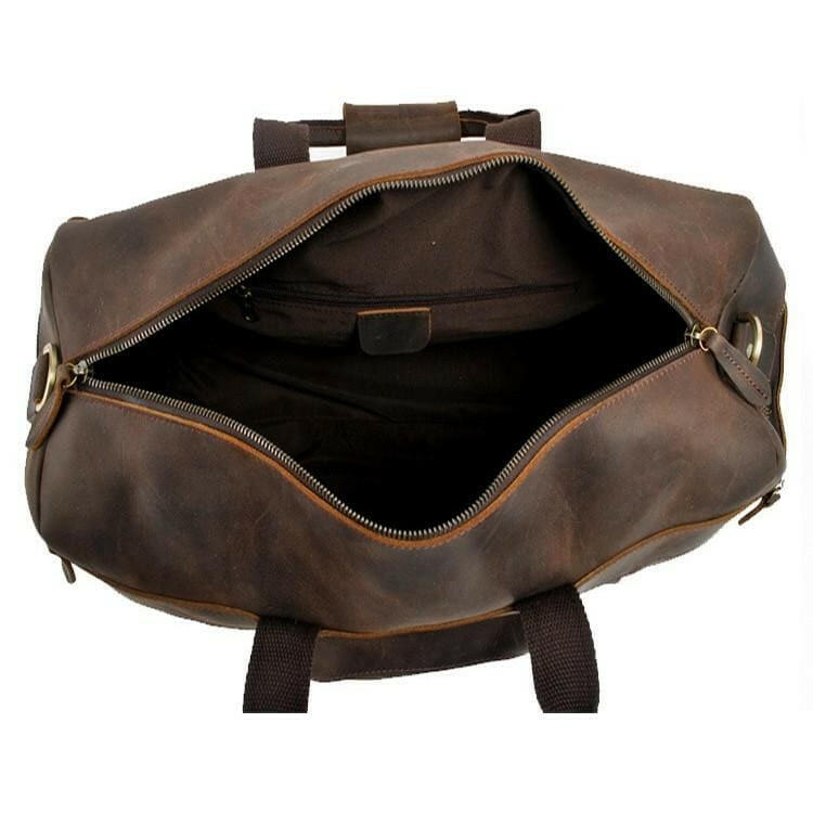 The Asta Weekender | Handcrafted Leather Duffle Bag-4