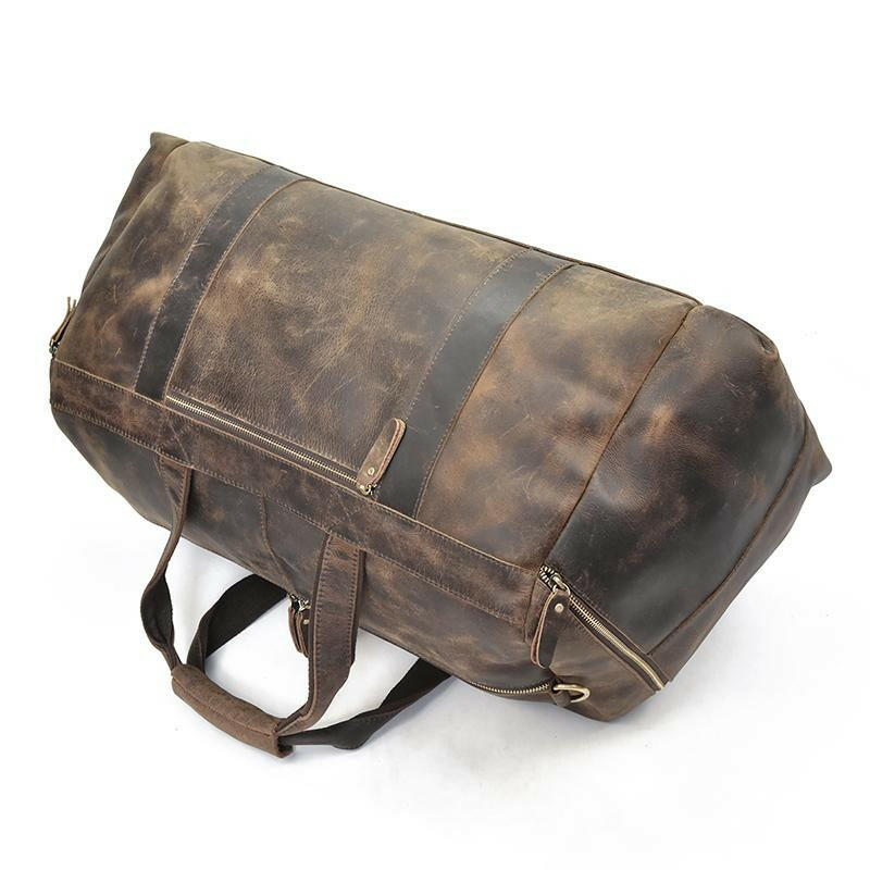 The Colden Duffle Bag | Large Capacity Leather Weekender-11
