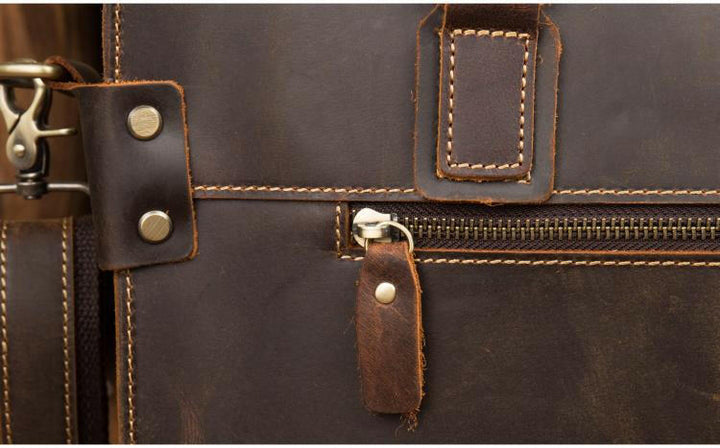 The Viggo Briefcase | Genuine Leather Messenger Bag-15