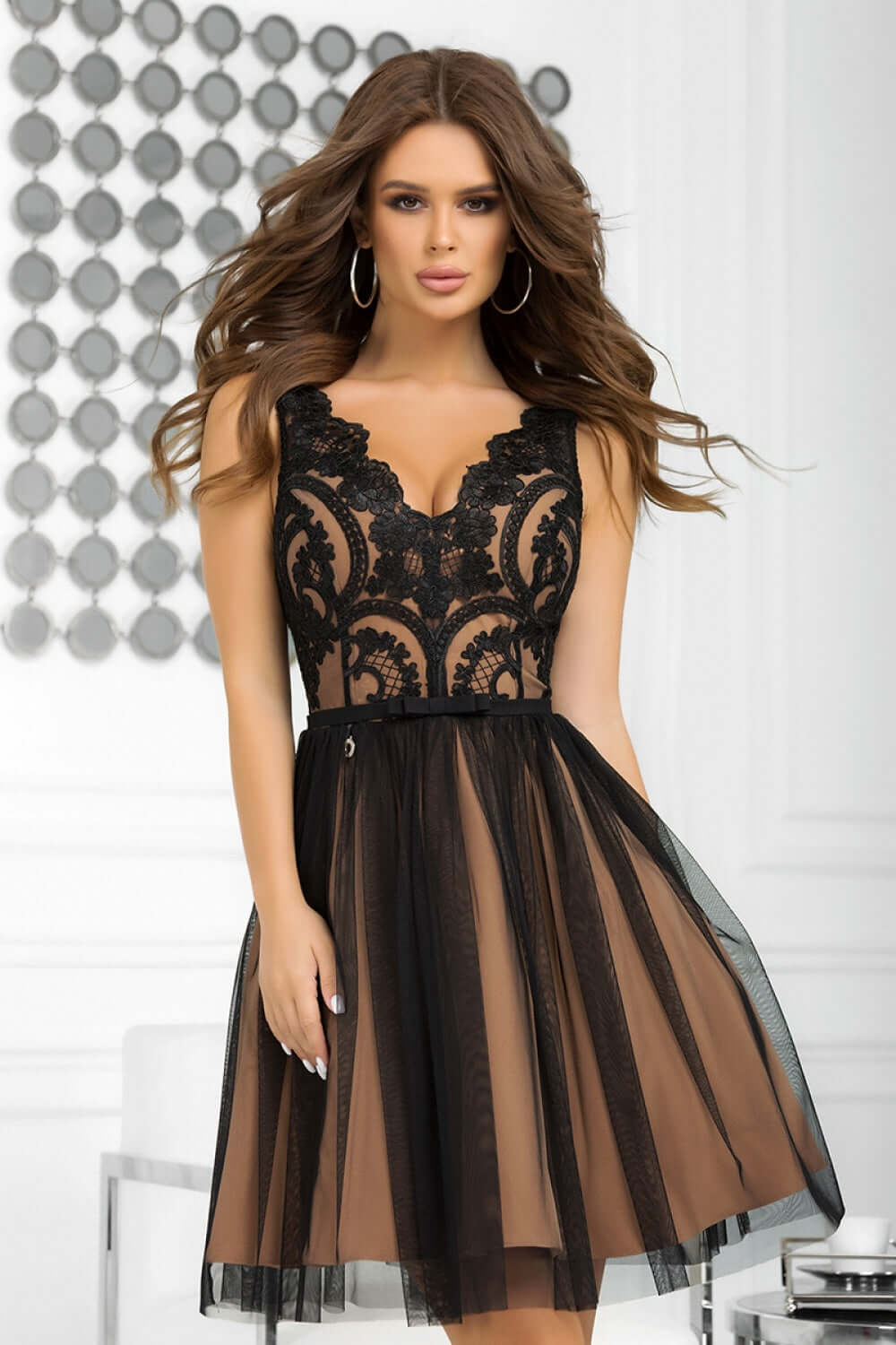 Evening dress model 151638 Bicotone | Shangri-La Fashion