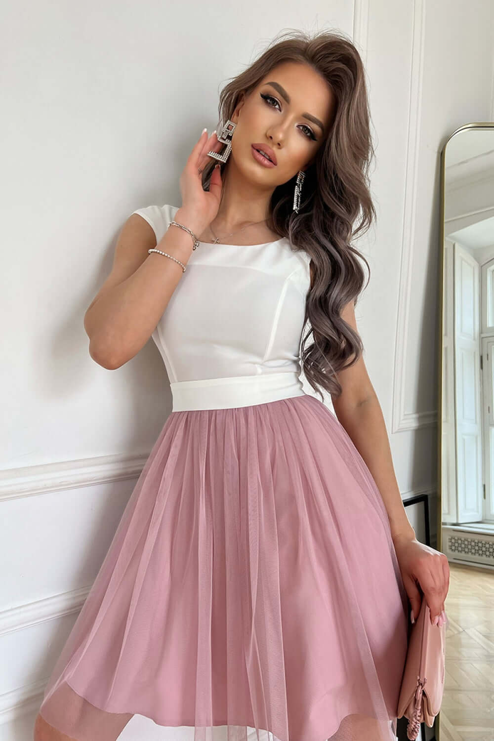 Evening dress model 177810 Bicotone | Shangri-La Fashion